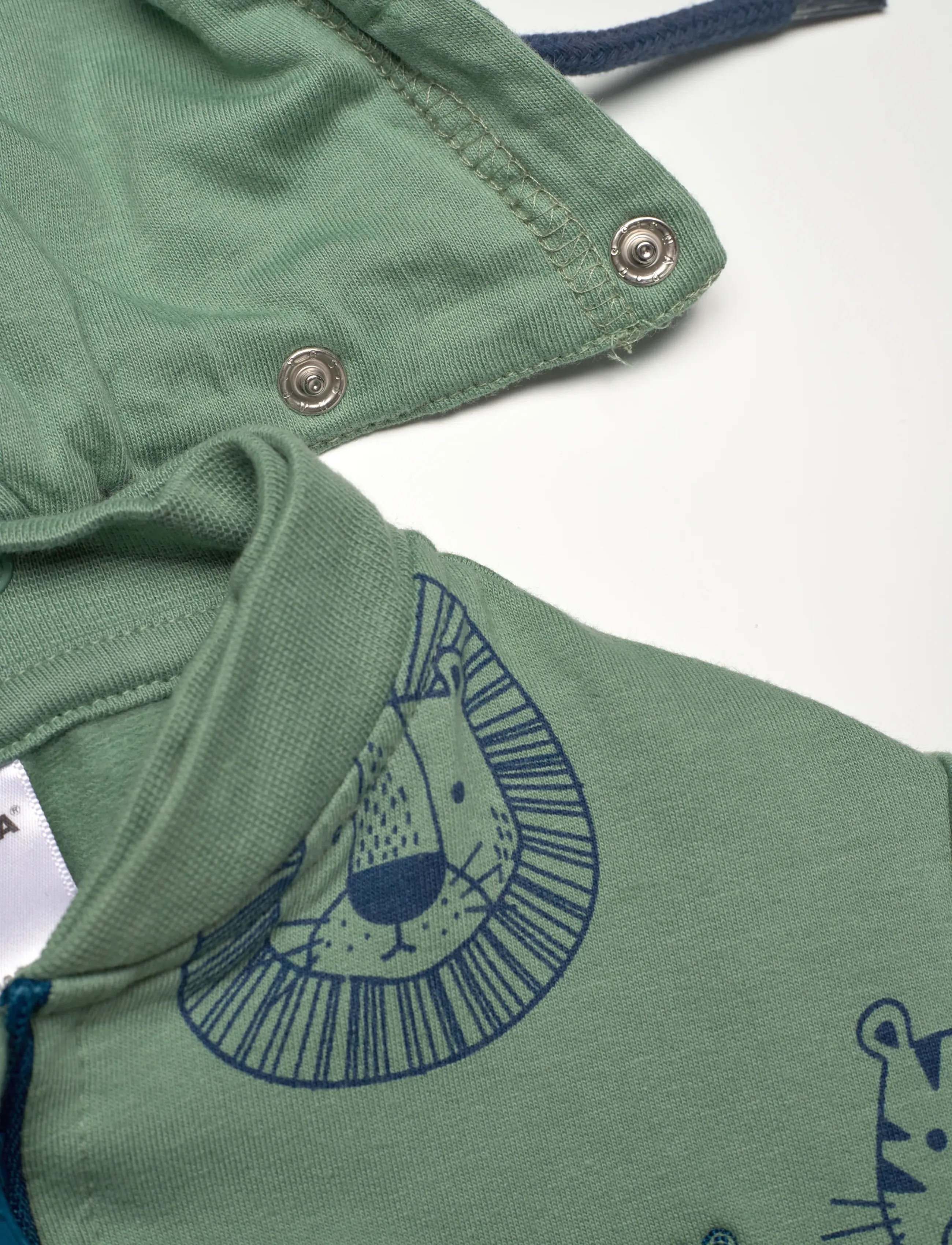 Geggamoja - College Hoodie Green tiger - hættetrøjer - green - 2