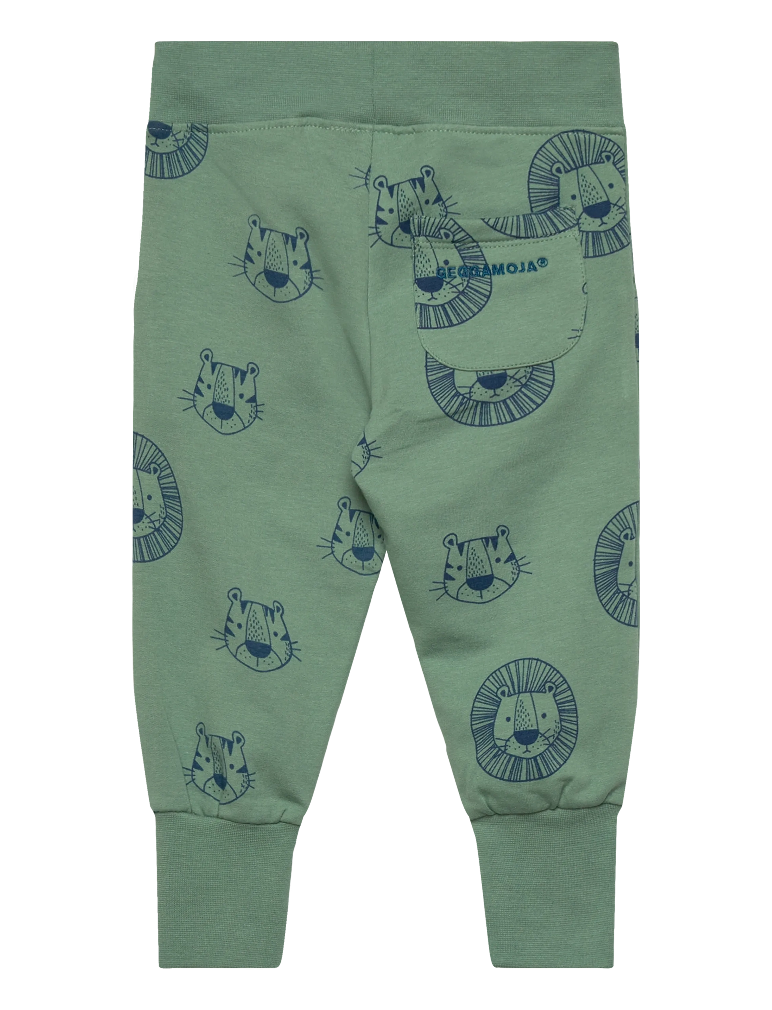Geggamoja - College pant Green tiger - sweatpants - green - 1