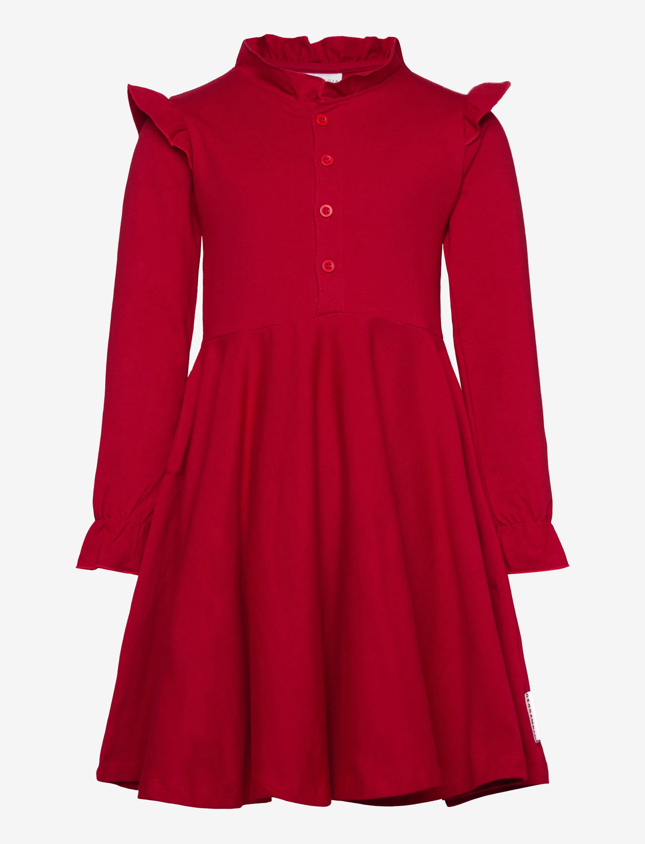 Geggamoja - Flounce Collar Dress - red - 0