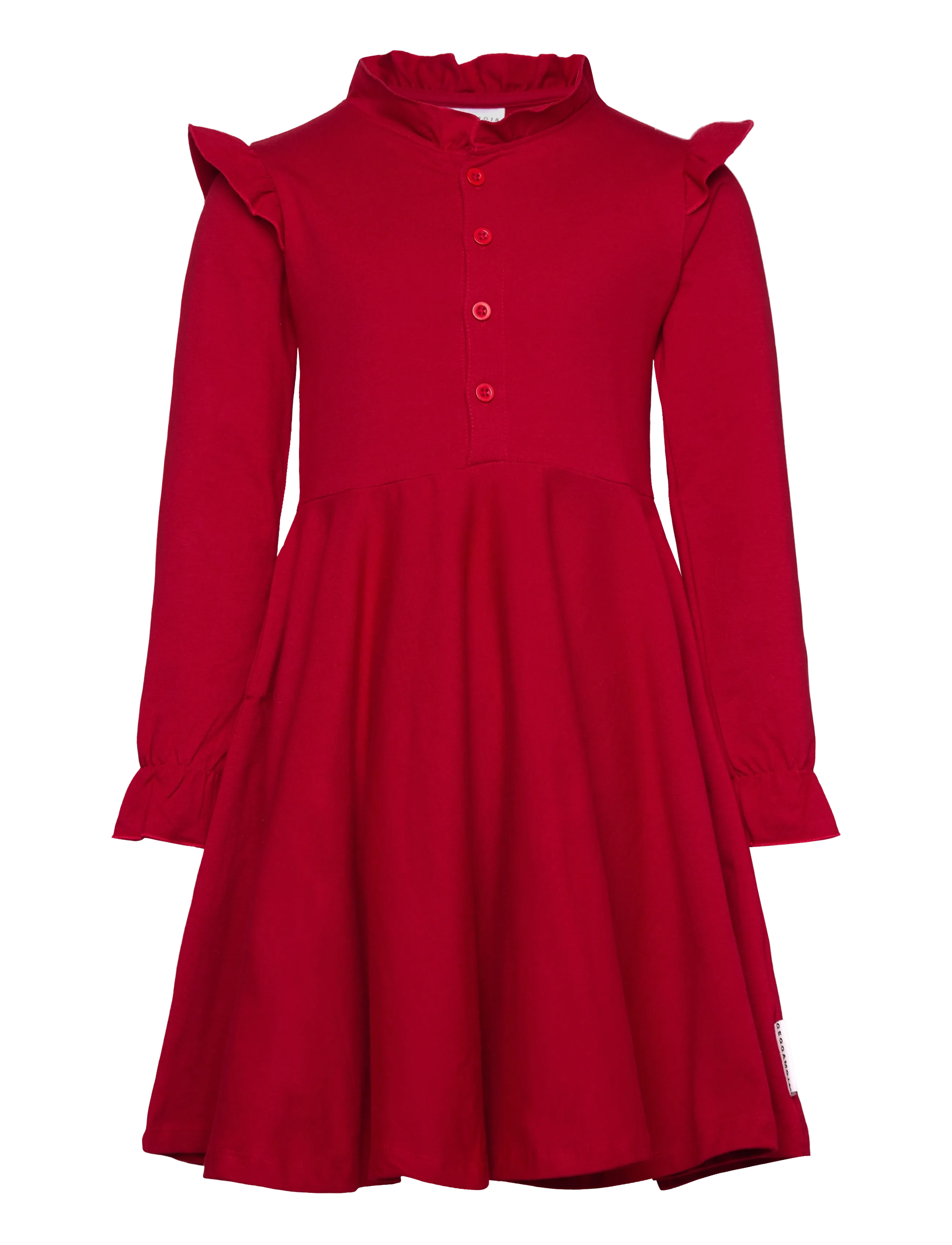 Geggamoja Flounce Collar Dress - Kjoler & Nederdele - RED / red