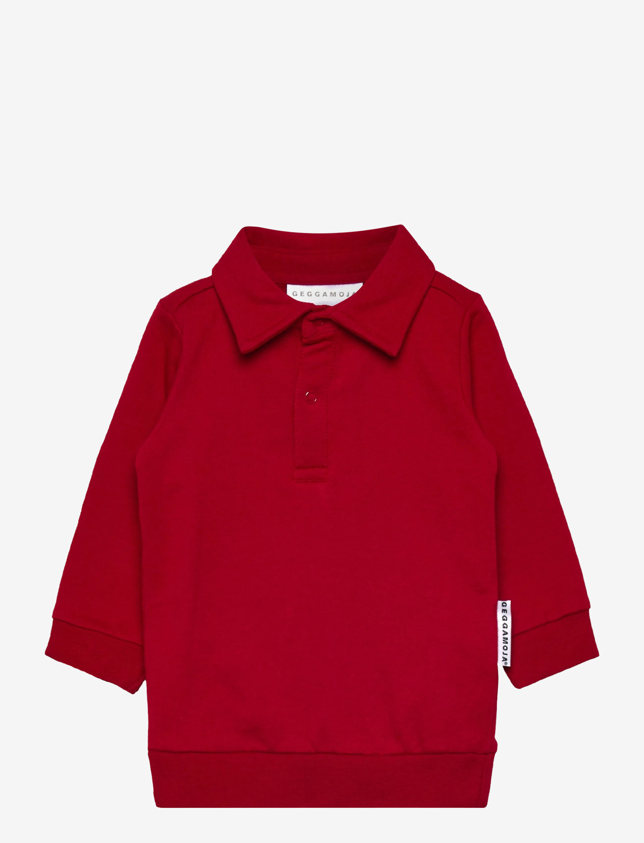 Geggamoja - Collar Sweater - pitkähihaiset pikeepaidat - red - 0