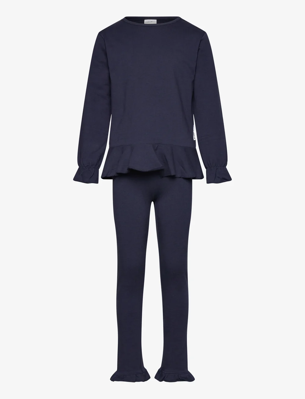 Geggamoja - Flounce set Deep red - sæt med langærmet t-shirt - blue - 0