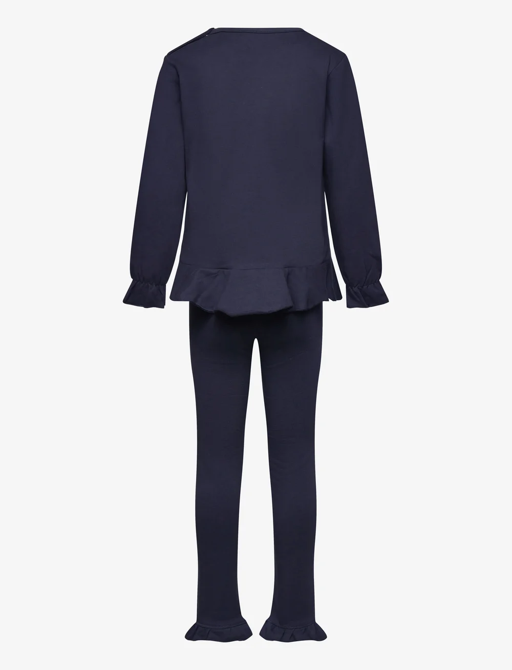 Geggamoja - Flounce set Deep red - sæt med langærmet t-shirt - blue - 1