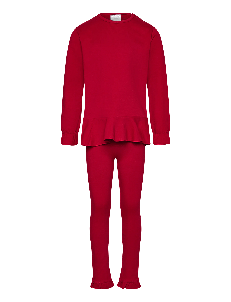 Geggamoja - Flounce Set - sets mit langärmeligem t-shirt - red - 0