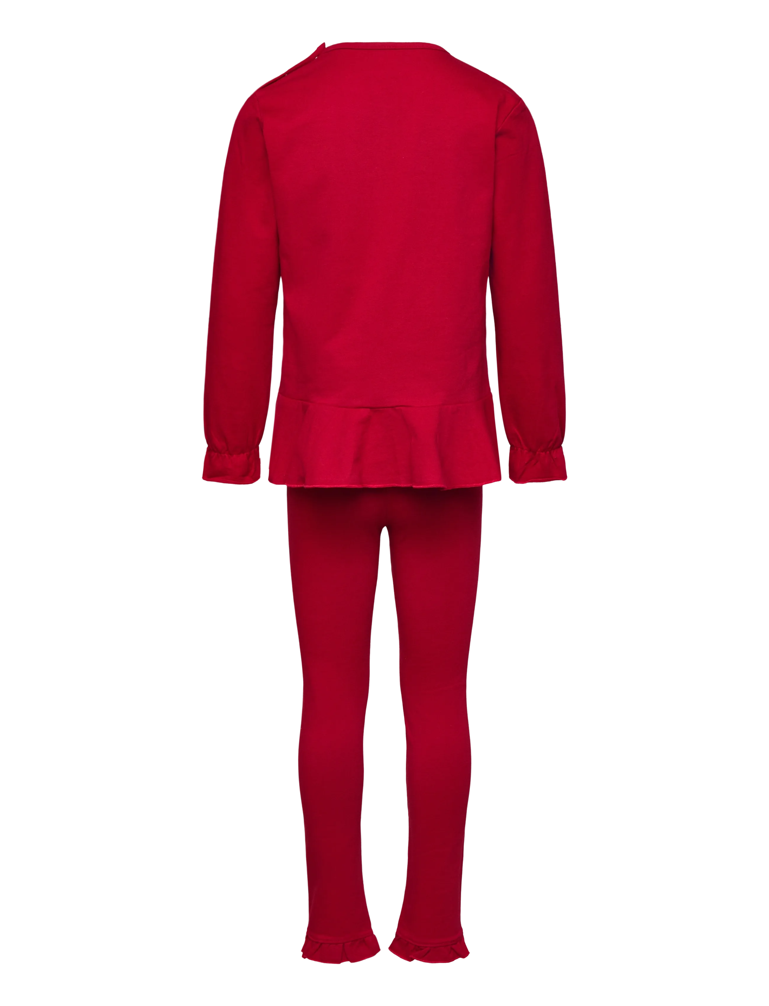 Geggamoja - Flounce Set - sets with long-sleeved t-shirt - red - 1