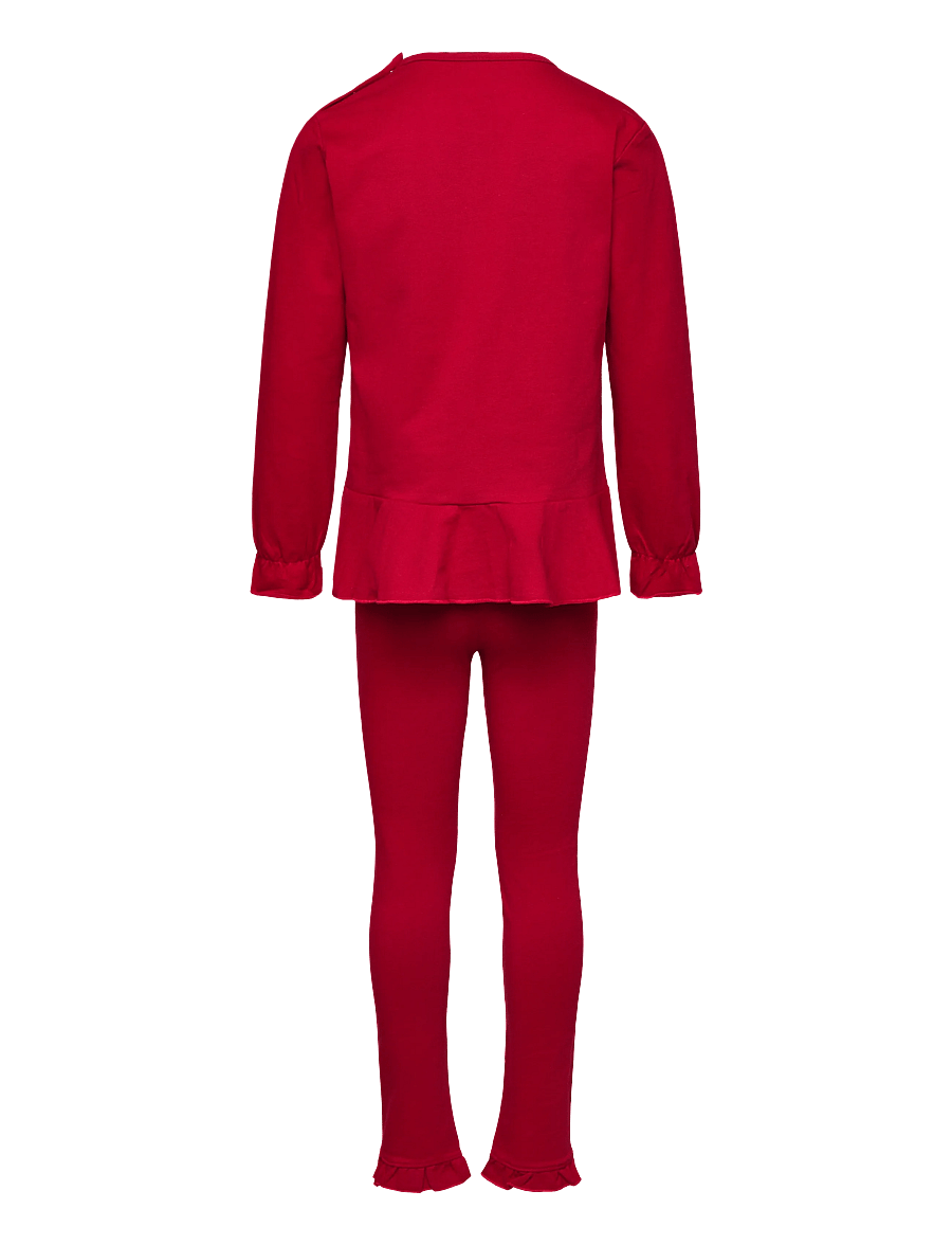 Geggamoja - Flounce Set - sets mit langärmeligem t-shirt - red - 1