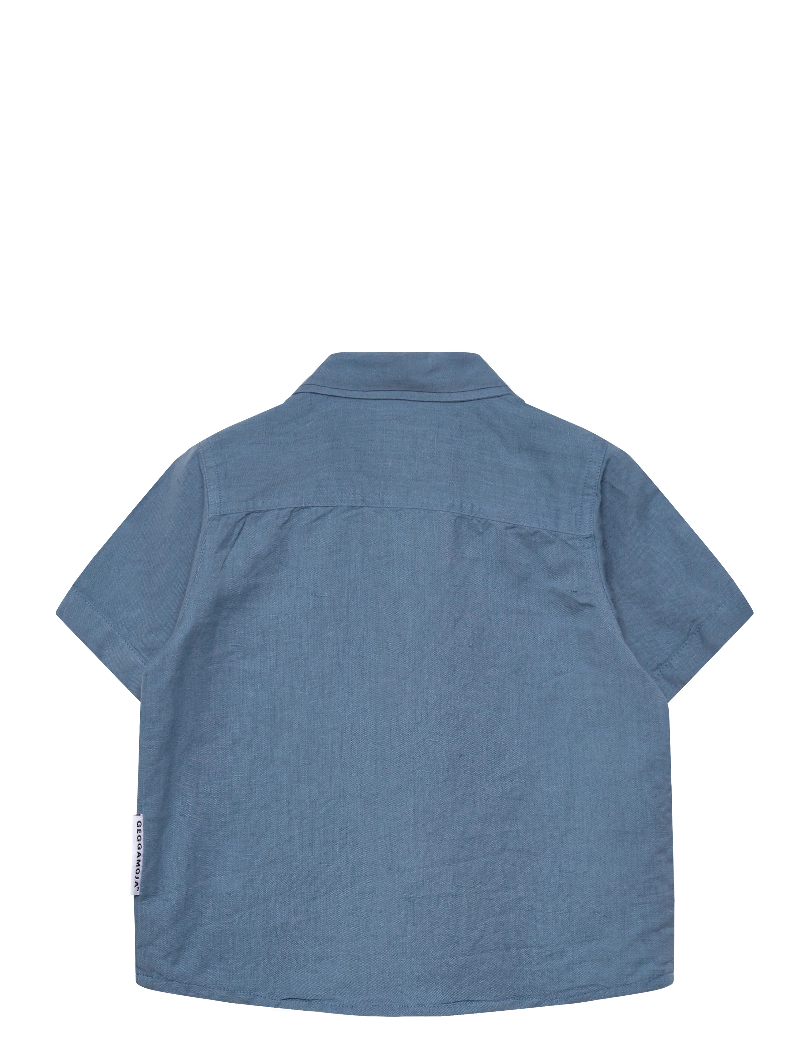 Geggamoja - Linen Shirt - kortærmede skjorter - blue - 1