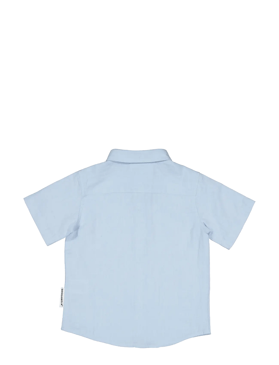 Geggamoja - Linen Shirt Mint - lühikeste varrukatega särgid - light blue - 1