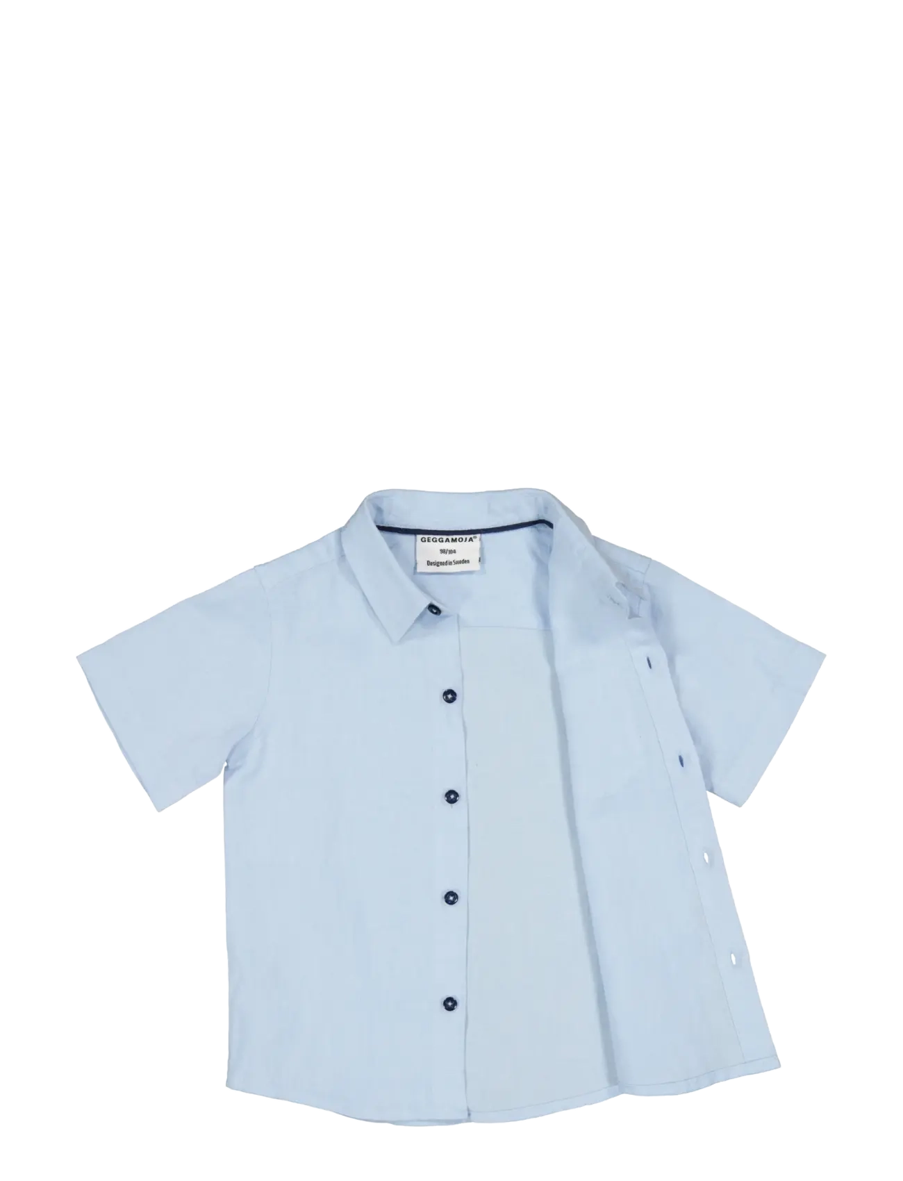 Geggamoja - Linen Shirt - lühikeste varrukatega särgid - light blue - 2