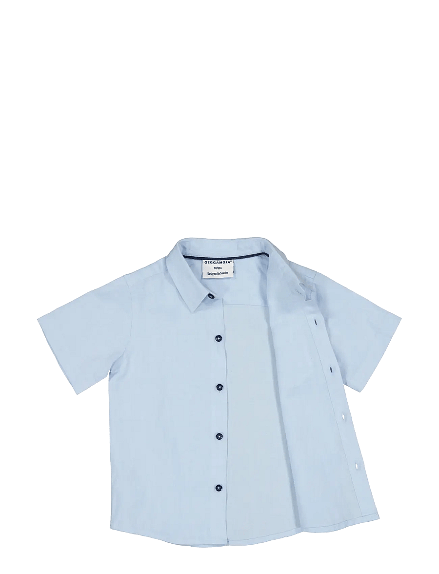 Geggamoja - Linen Shirt Mint - lühikeste varrukatega särgid - light blue - 2