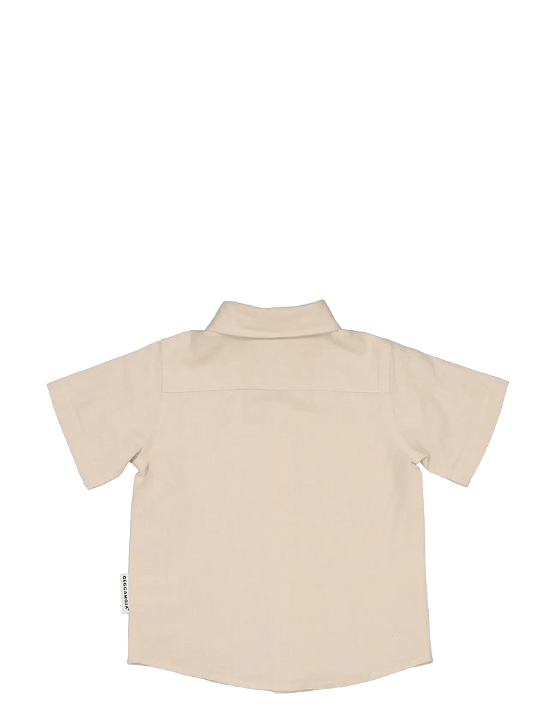 Geggamoja - Linen Shirt Blue - kortärmade skjortor - nature - 1