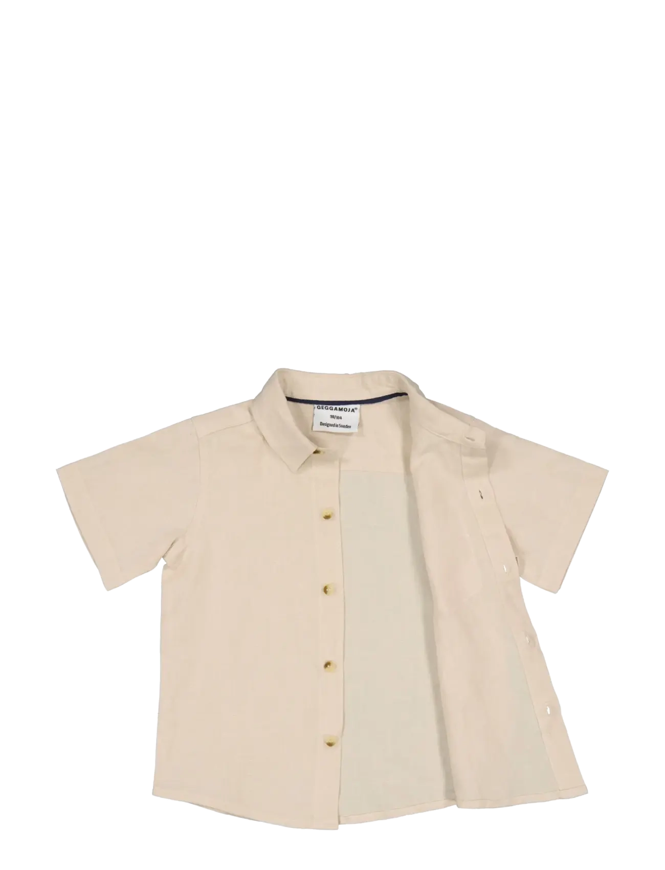 Geggamoja - Linen Shirt - chemises à manches courtes - nature - 2