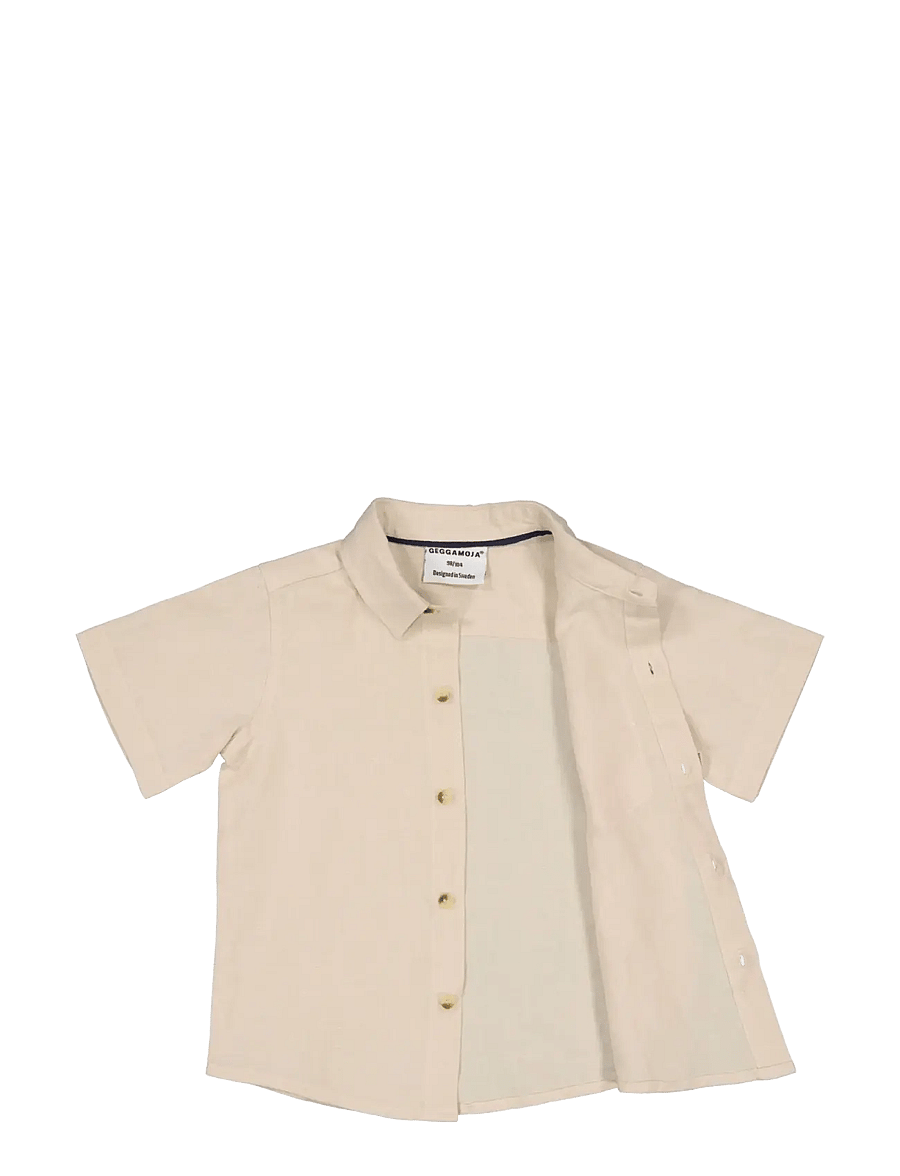 Geggamoja - Linen Shirt Mint - kortärmade skjortor - nature - 2