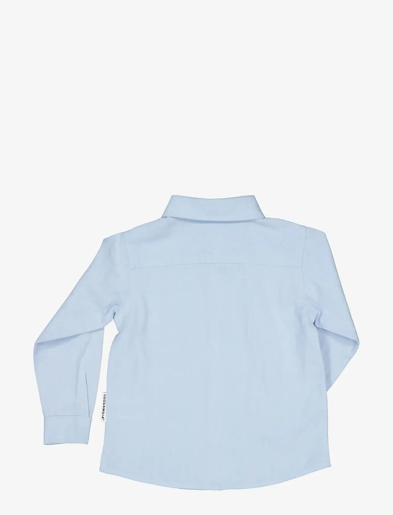 Geggamoja - Linen shirt L.S - langärmlige hemden - light blue - 1
