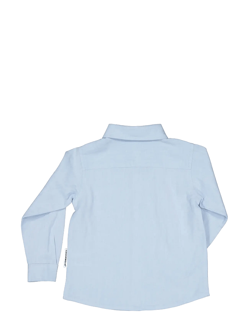 Geggamoja - Linen shirt L.S - langärmlige hemden - light blue - 1