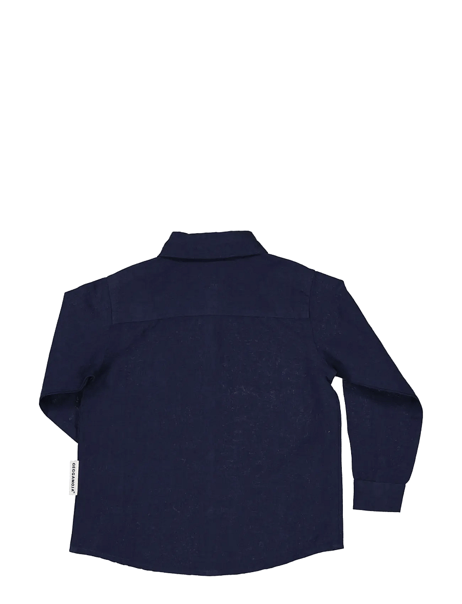 Geggamoja - Linen shirt L.S - pikkade varrukatega särgid - navy - 1