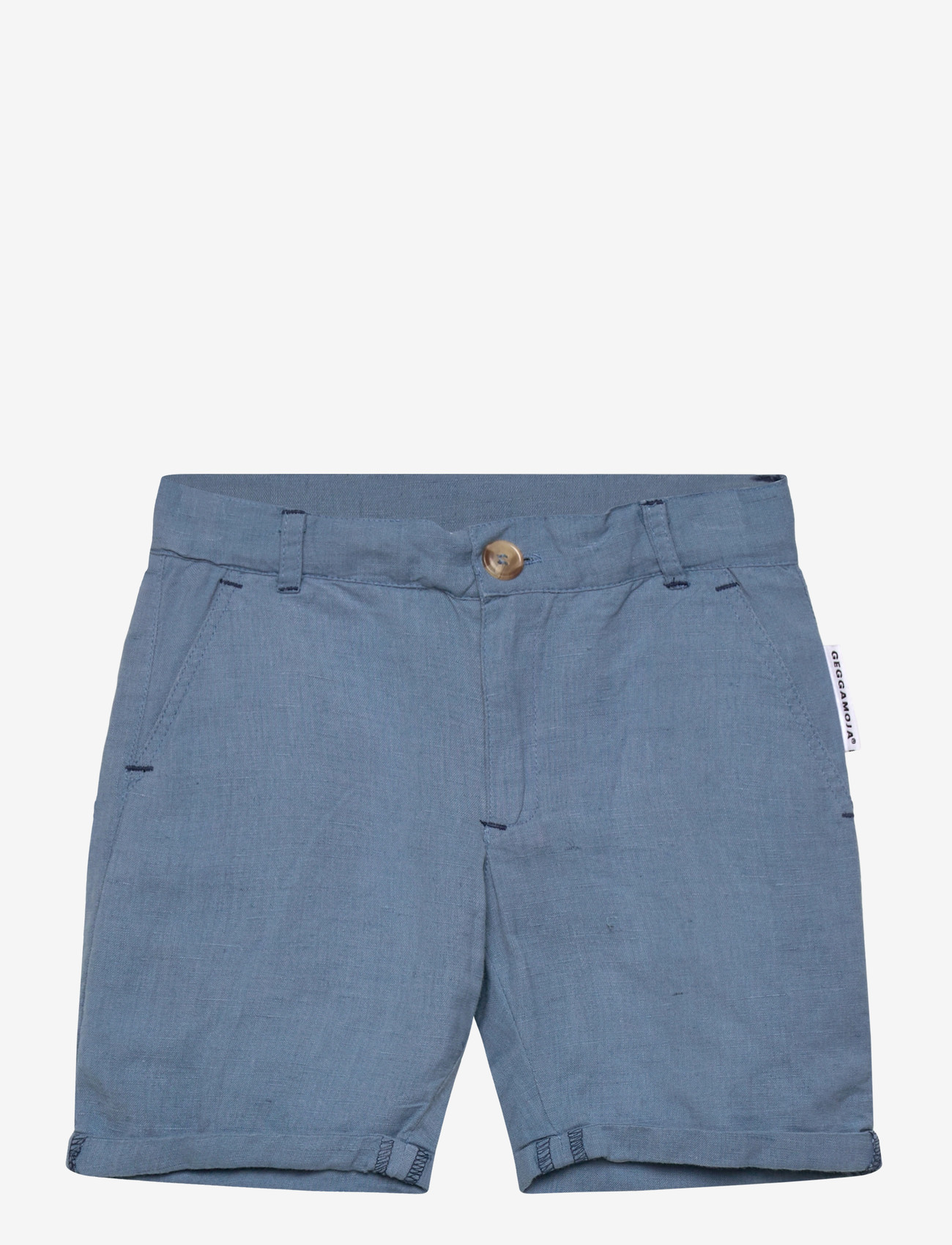 Geggamoja - Linen Shorts Blue - chino lühikesed püksid - blue - 0