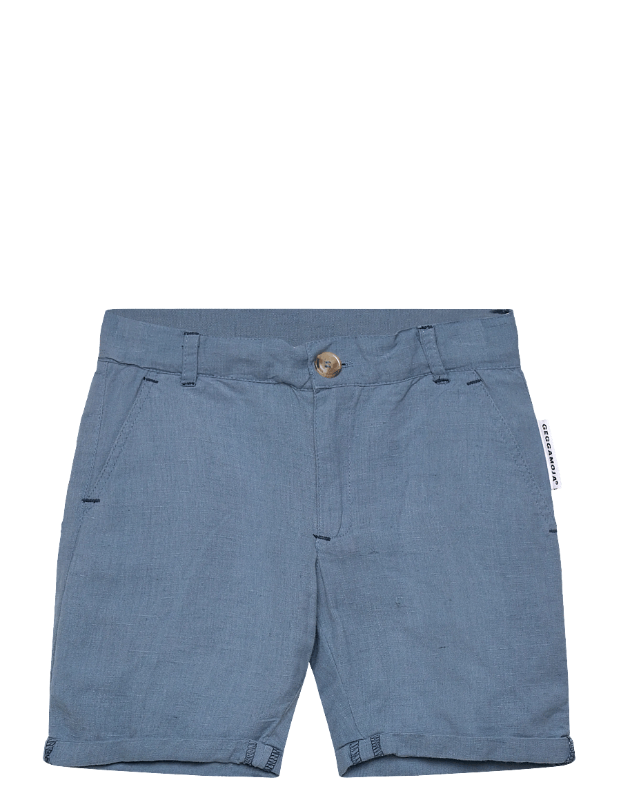 Geggamoja - Linen Shorts Blue - chino-shorts - blue - 0