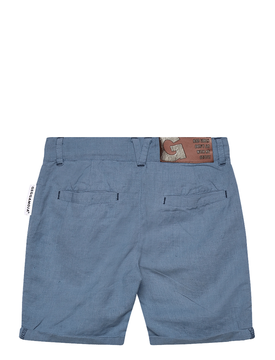 Geggamoja - Linen Shorts Blue - chino-shorts - blue - 1