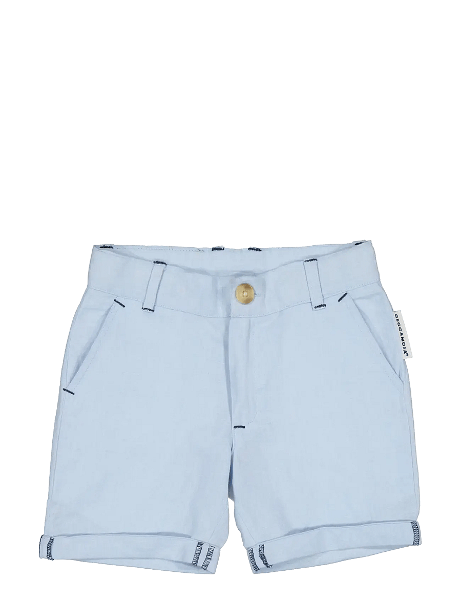 Geggamoja - Linen Shorts Blue - chino-shorts - light blue - 0