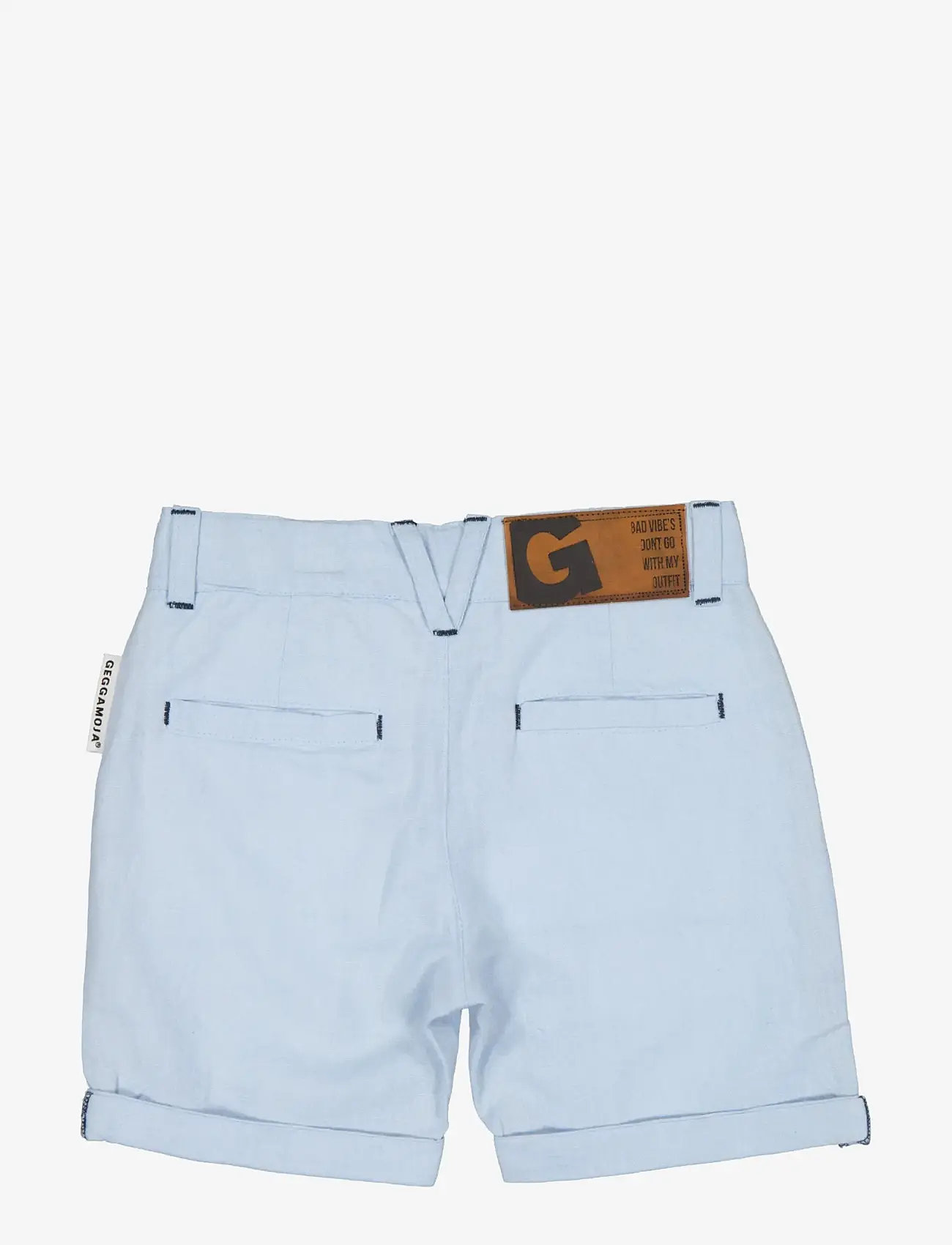 Geggamoja - Linen Shorts Blue - chino-shorts - light blue - 1