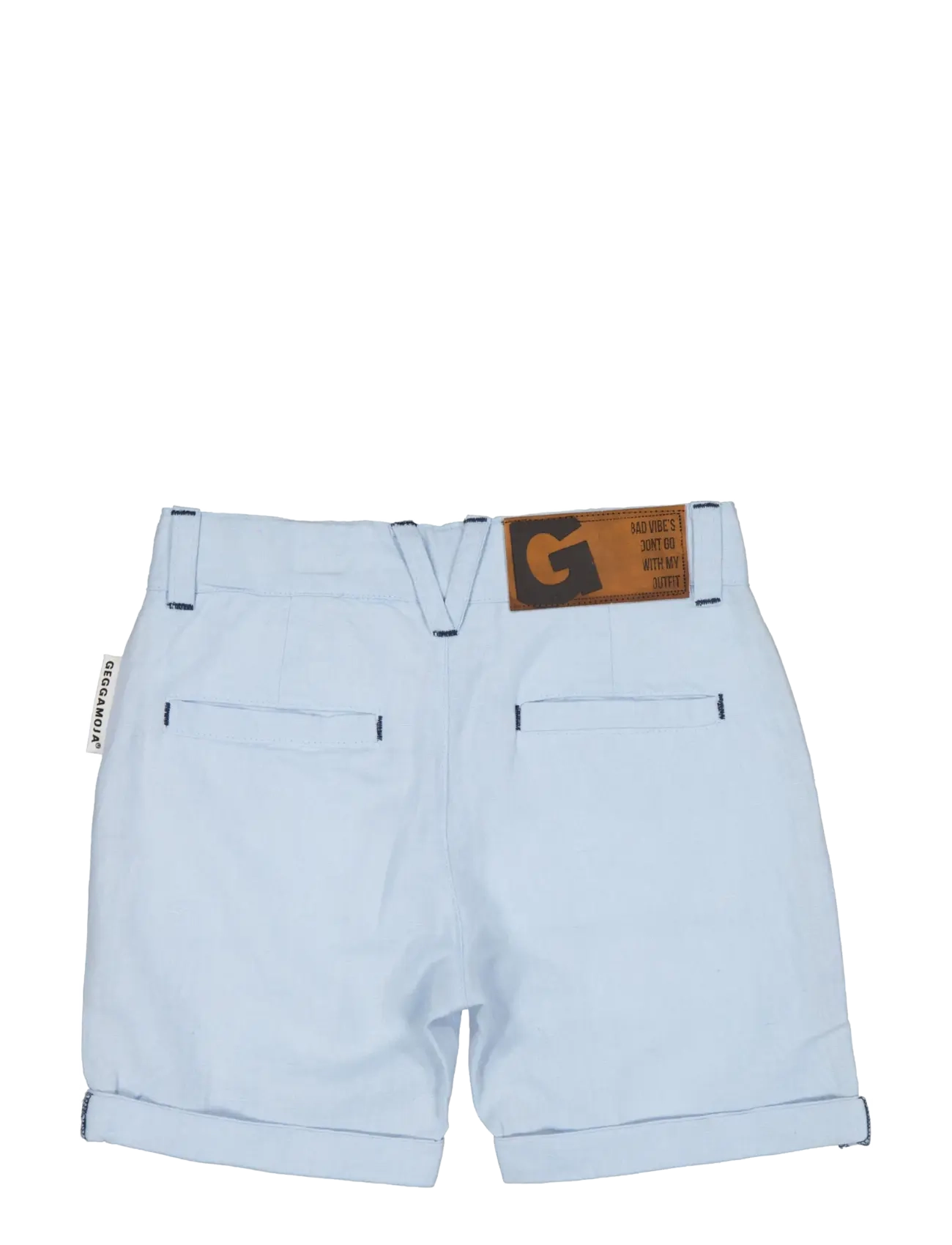 Geggamoja - Linen Shorts Blue - chino-shorts - light blue - 1