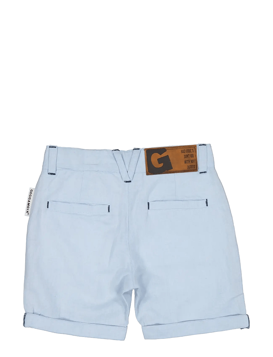 Geggamoja - Linen Shorts Blue - chino-shorts - light blue - 1