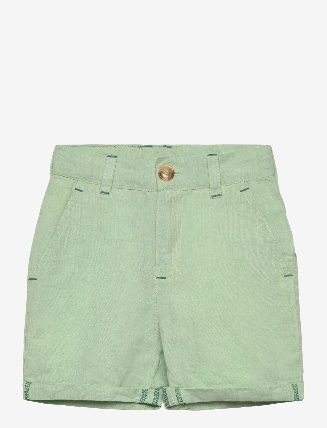 Geggamoja - Linen Shorts Blue - chino lühikesed püksid - mint - 0