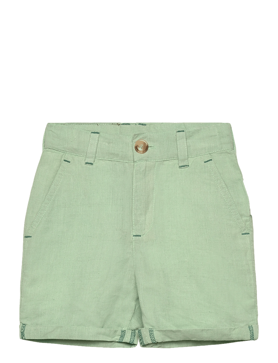 Geggamoja - Linen Shorts Blue - chino-shorts - mint - 0