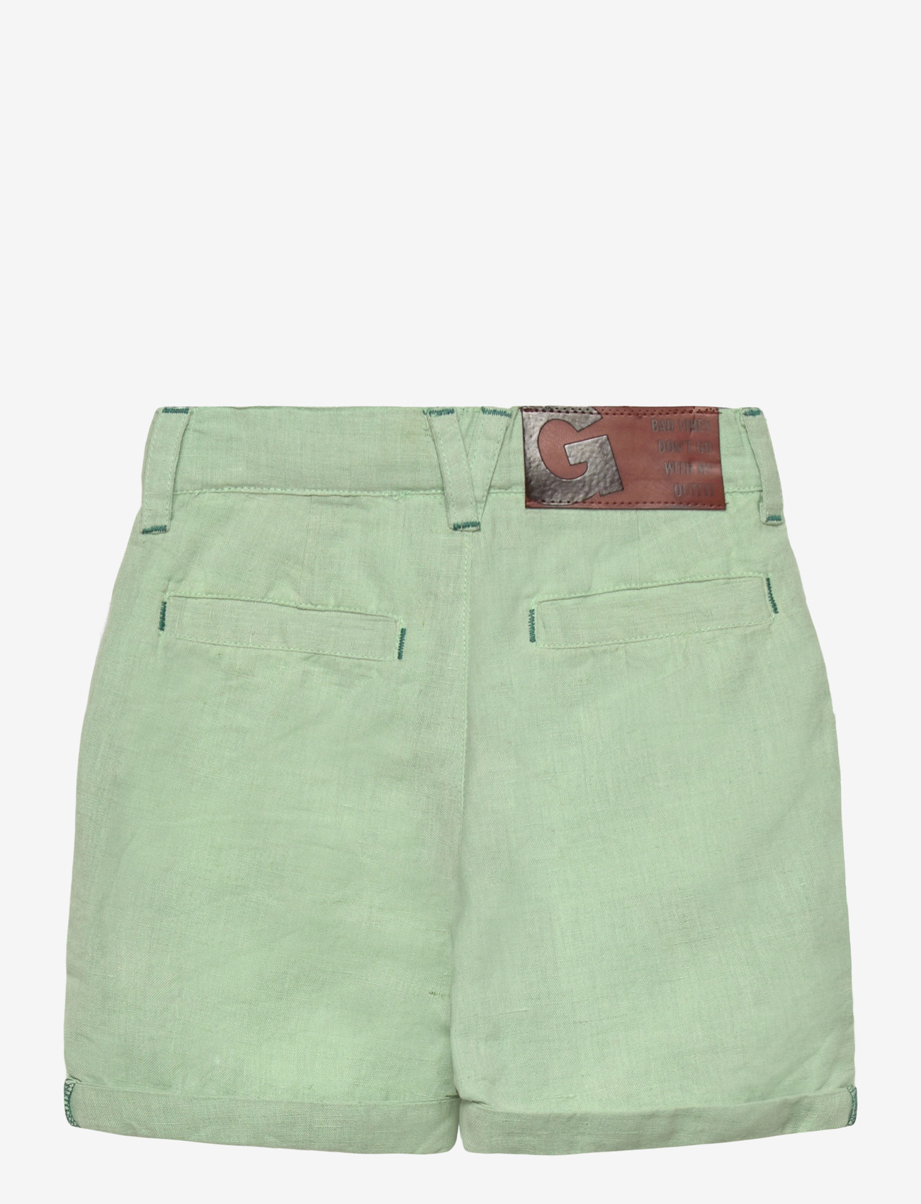 Geggamoja - Linen Shorts Blue - chino lühikesed püksid - mint - 1