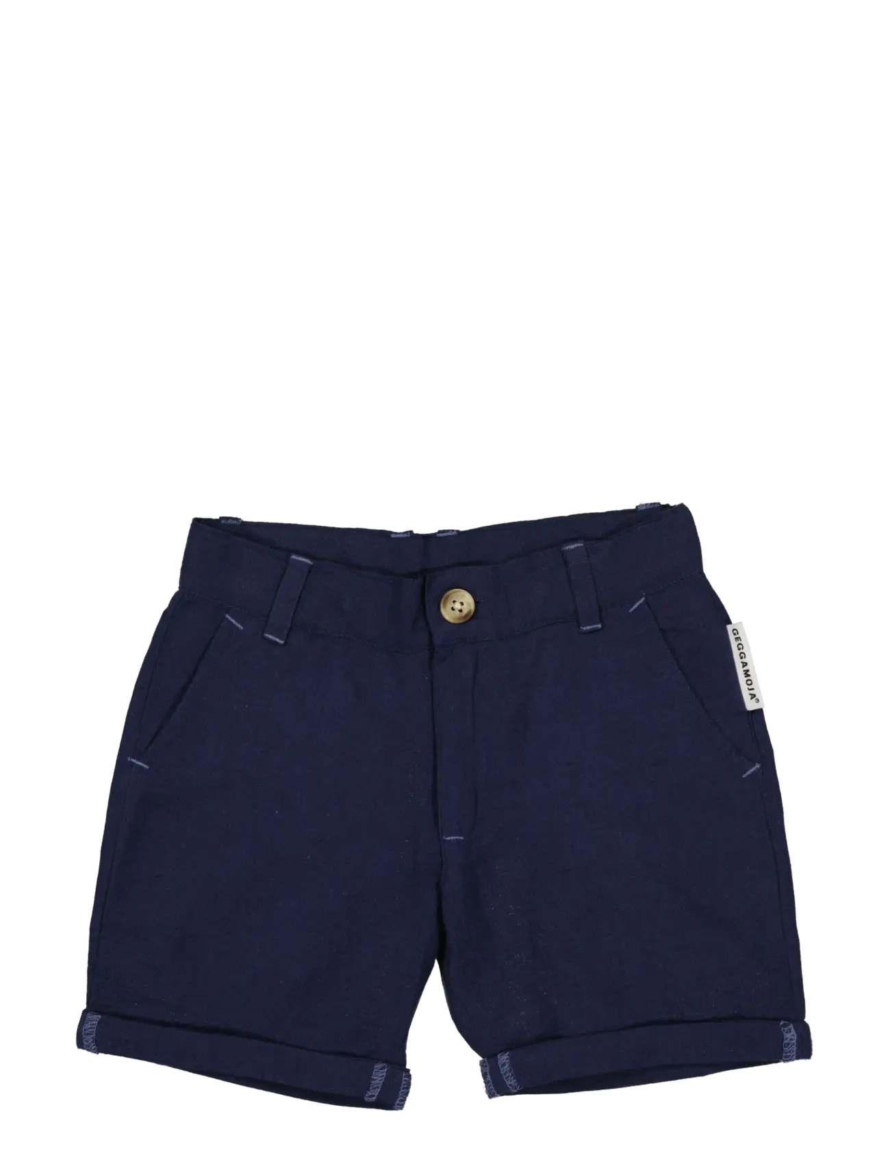 Geggamoja Linen Shorts Blue - Kläder - NAVY / navy