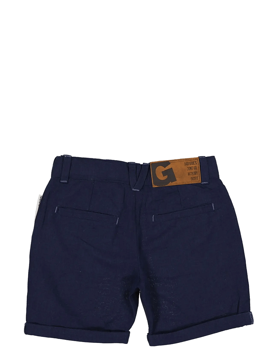 Geggamoja - Linen Shorts Blue - chino lühikesed püksid - navy - 1