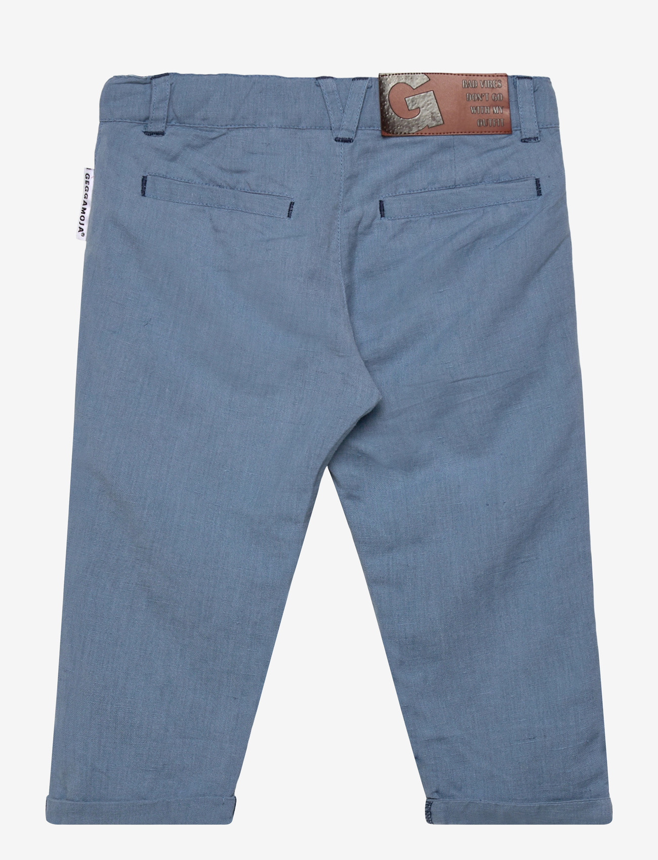 Geggamoja - Linen Pants Blue - chinos - blue - 1