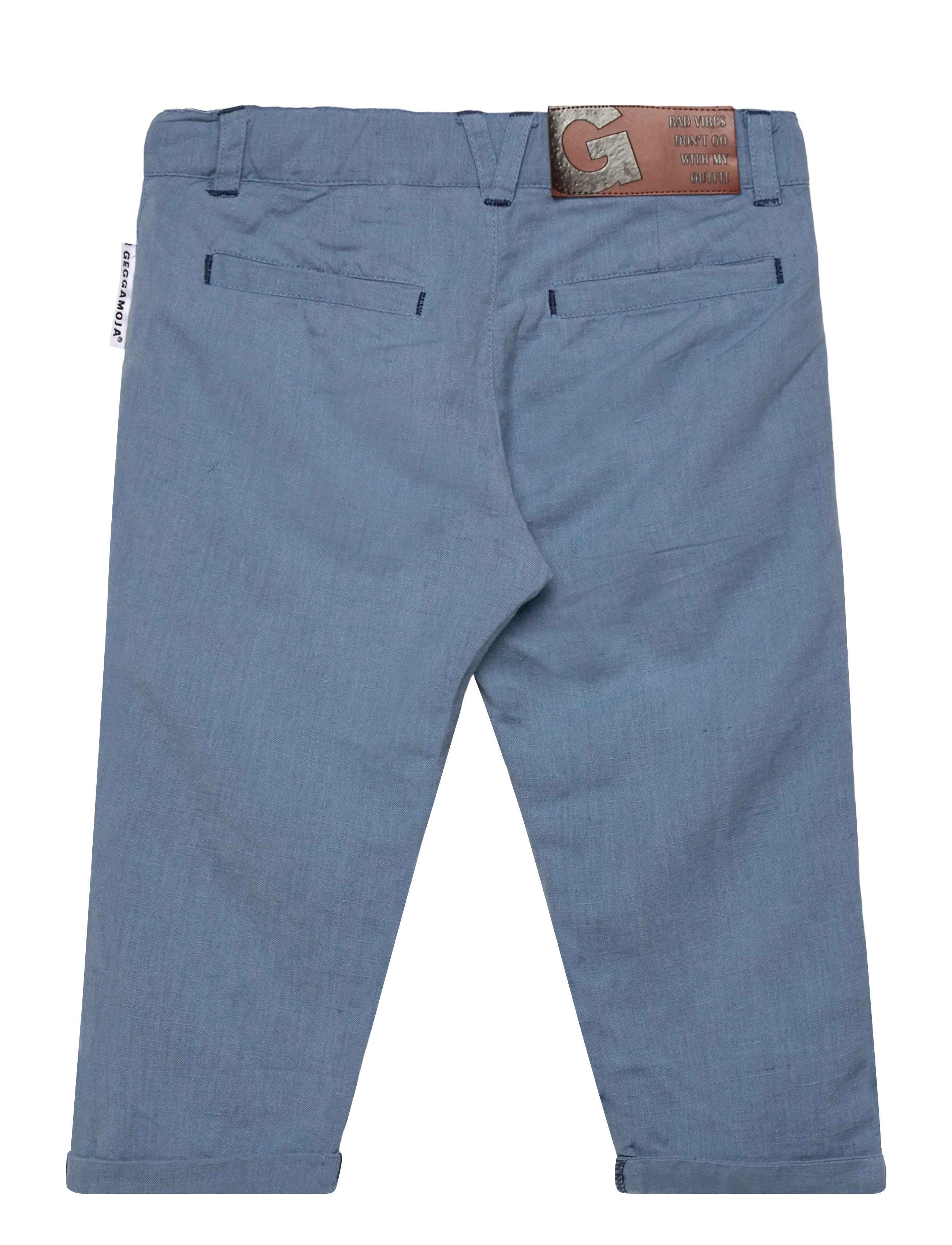 Geggamoja - Linen Pants Blue - chinos - blue - 1