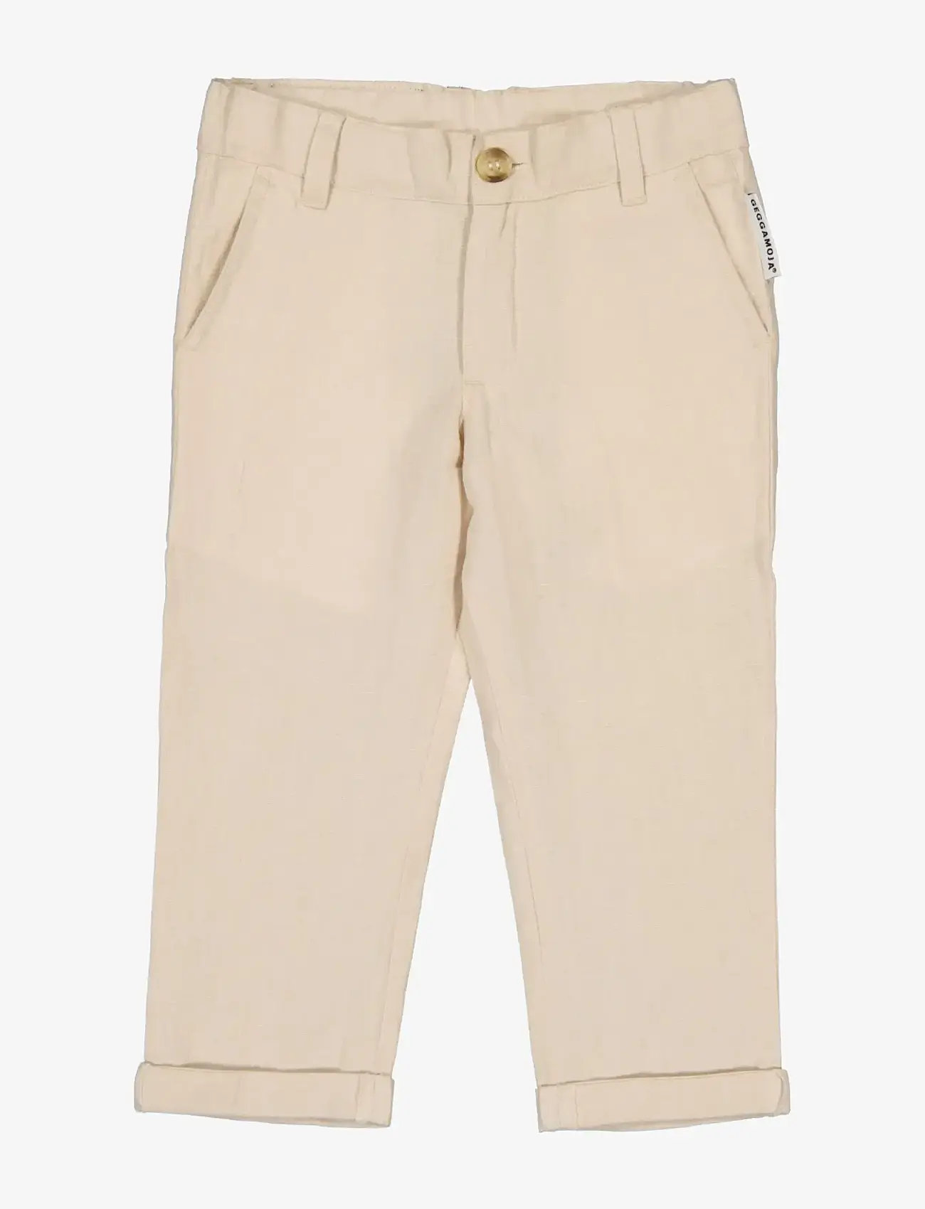 Geggamoja - Linen Pants Blue - chinos - nature - 0
