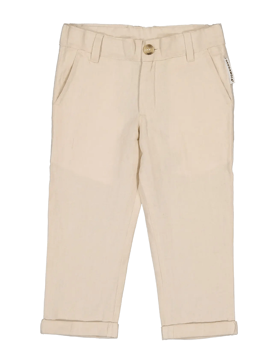 Geggamoja - Linen Pants - chino-püksid - nature - 0
