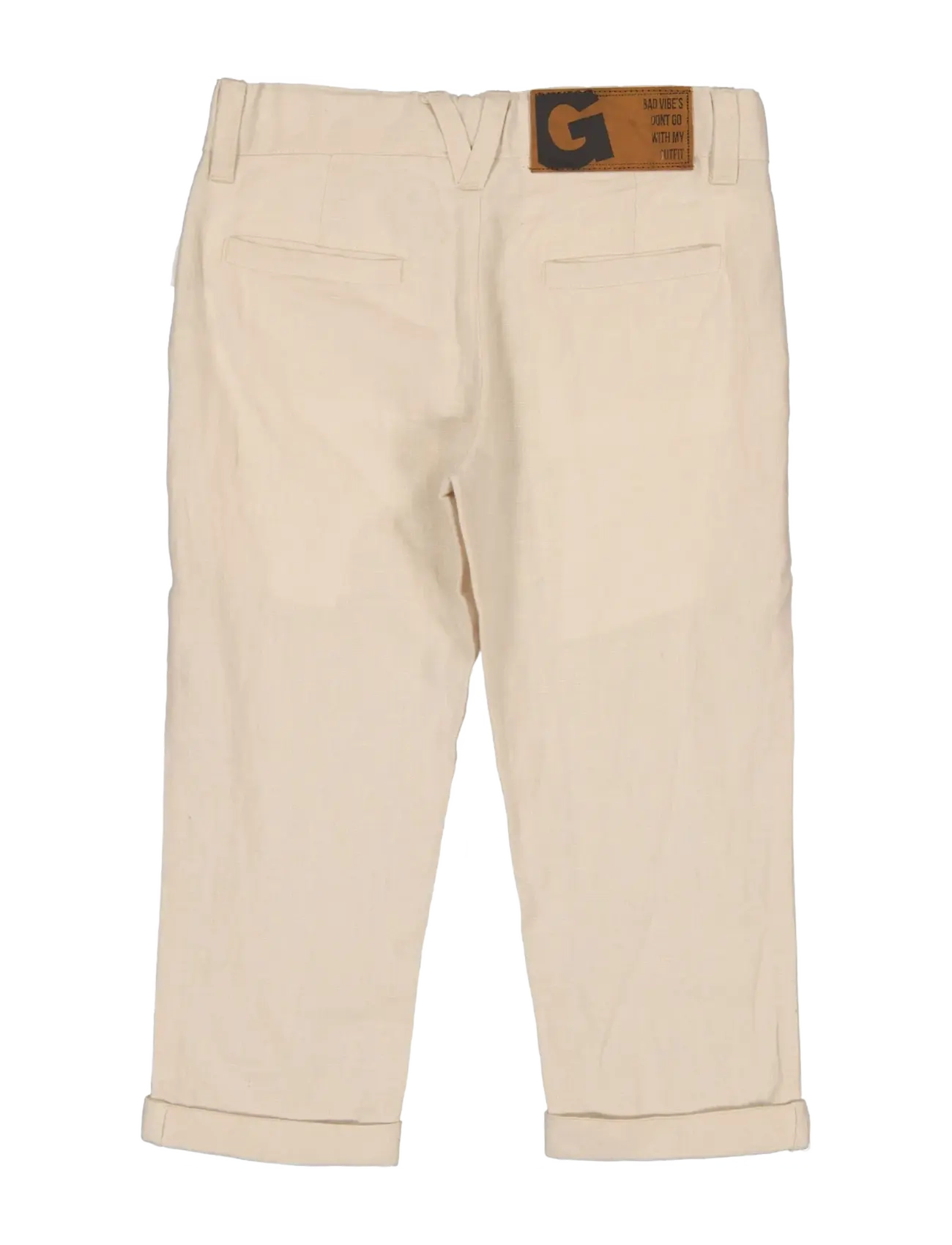 Geggamoja - Linen Pants Blue - kelnės - nature - 1
