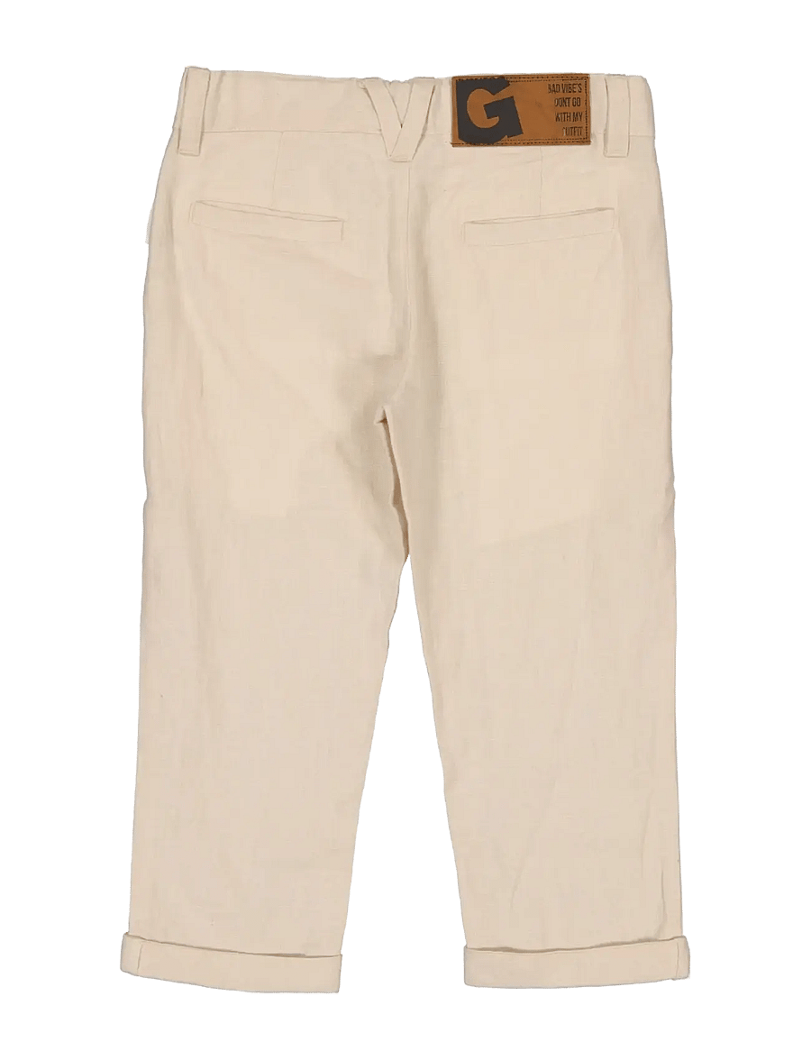 Geggamoja - Linen Pants - chino-püksid - nature - 1