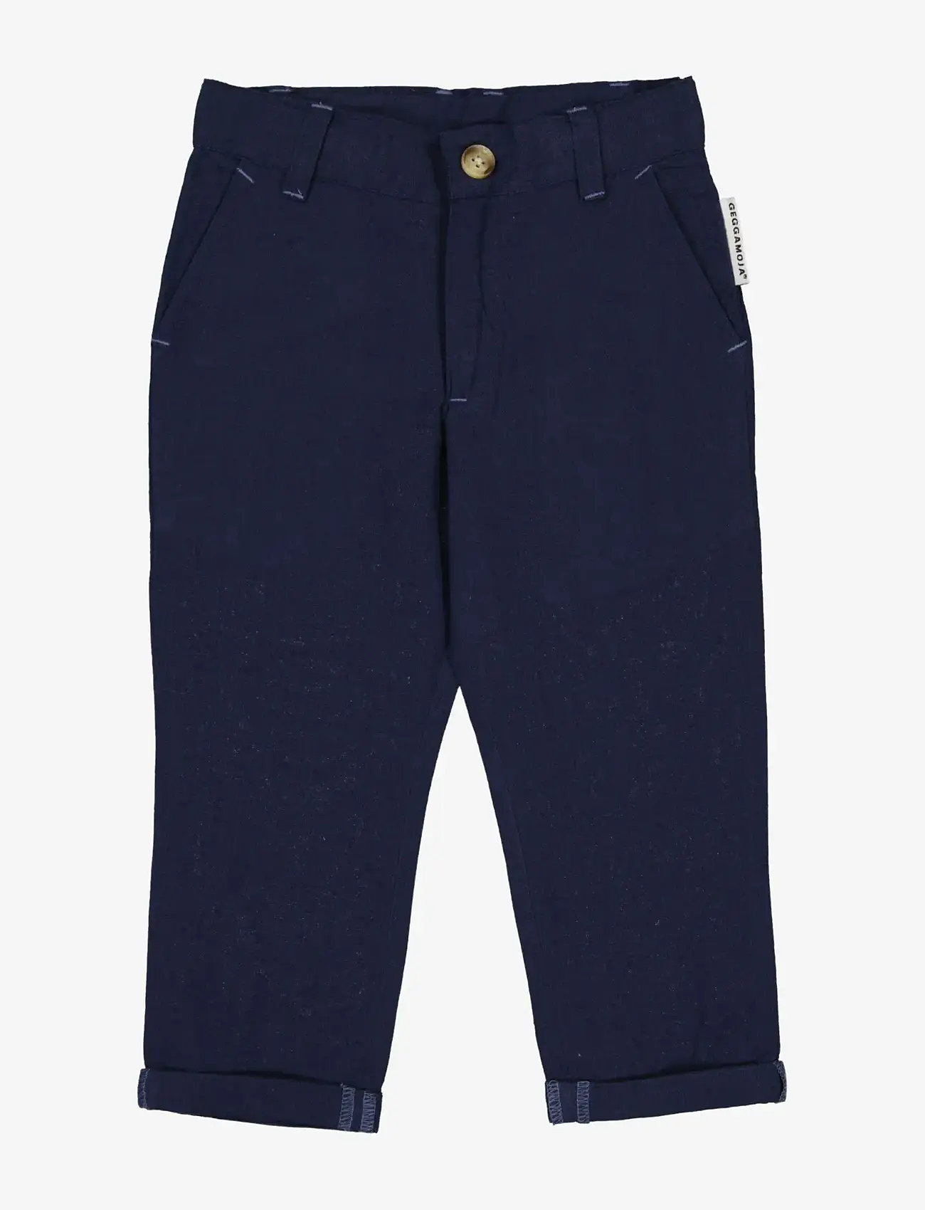 Geggamoja - Linen Pants Blue - chinos - navy - 0