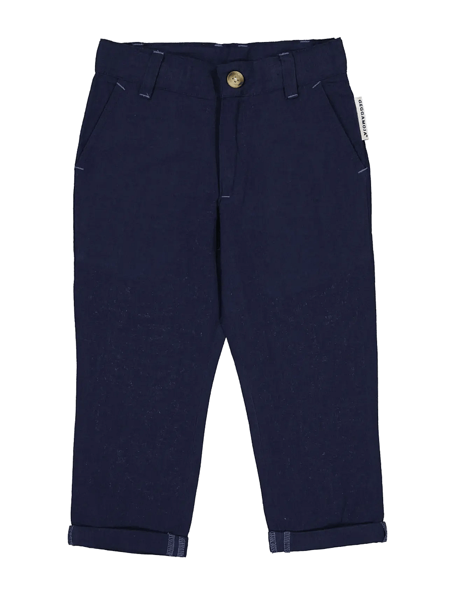 Geggamoja - Linen Pants - chinos - navy - 0