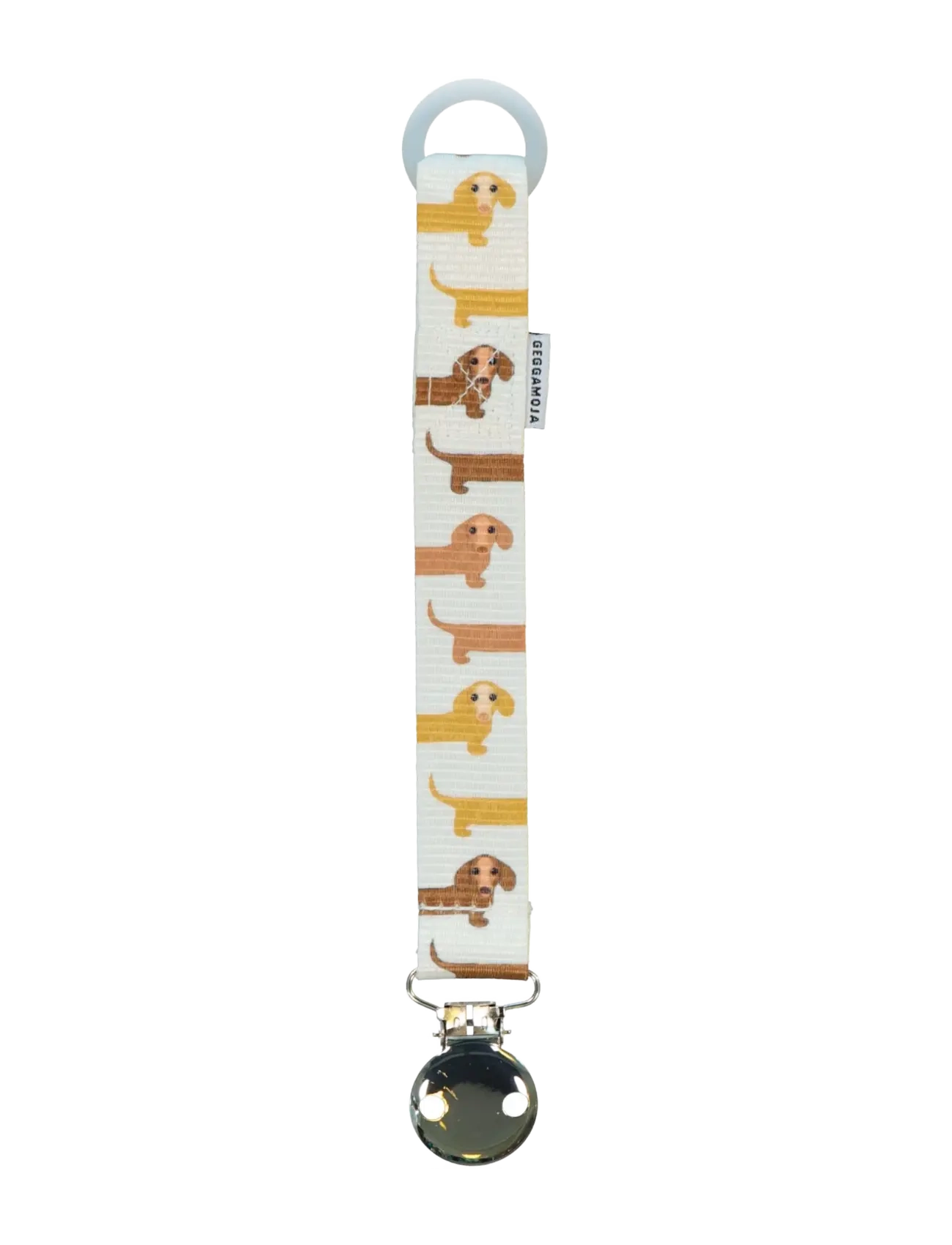 Geggamoja Pacifier Holder, One Size, Pacifiers & Accessories, Creme - Clips, Kinder