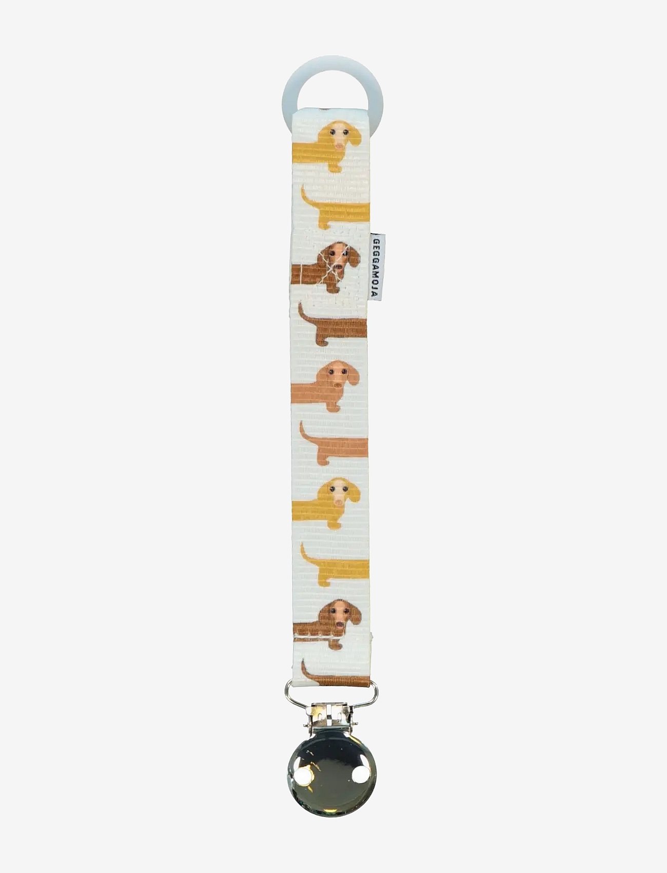 Geggamoja Pacifier Holder - Cream - ONE SIZE