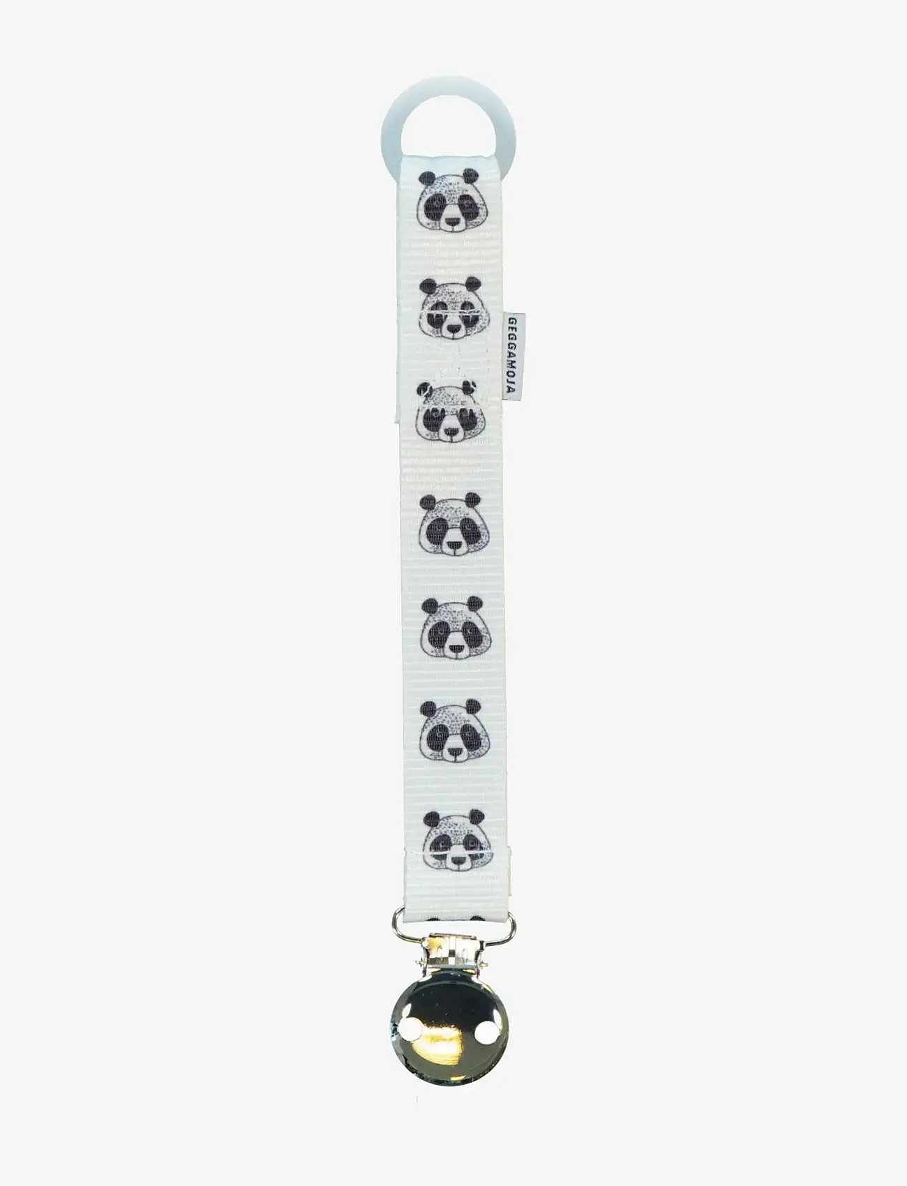 Geggamoja - Pacifier Holder - schnullerband - panda - 0