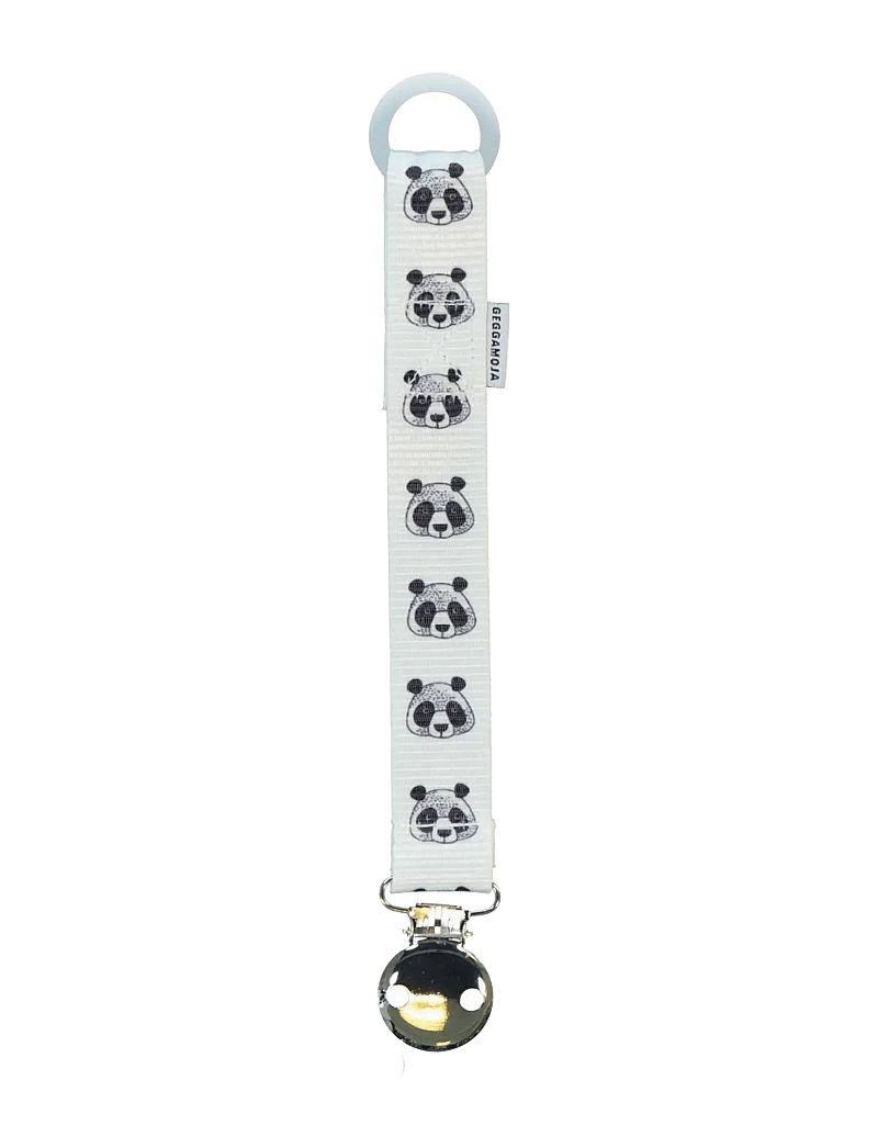 Geggamoja - Pacifier Holder - schnullerband - panda - 0