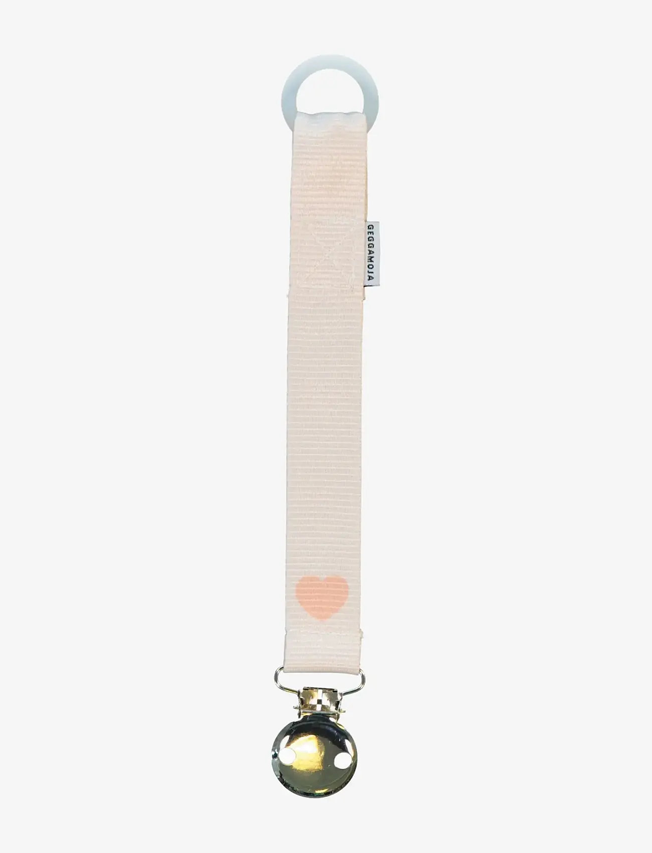 Geggamoja - Pacifier Holder - lutiketid - pink heart - 0