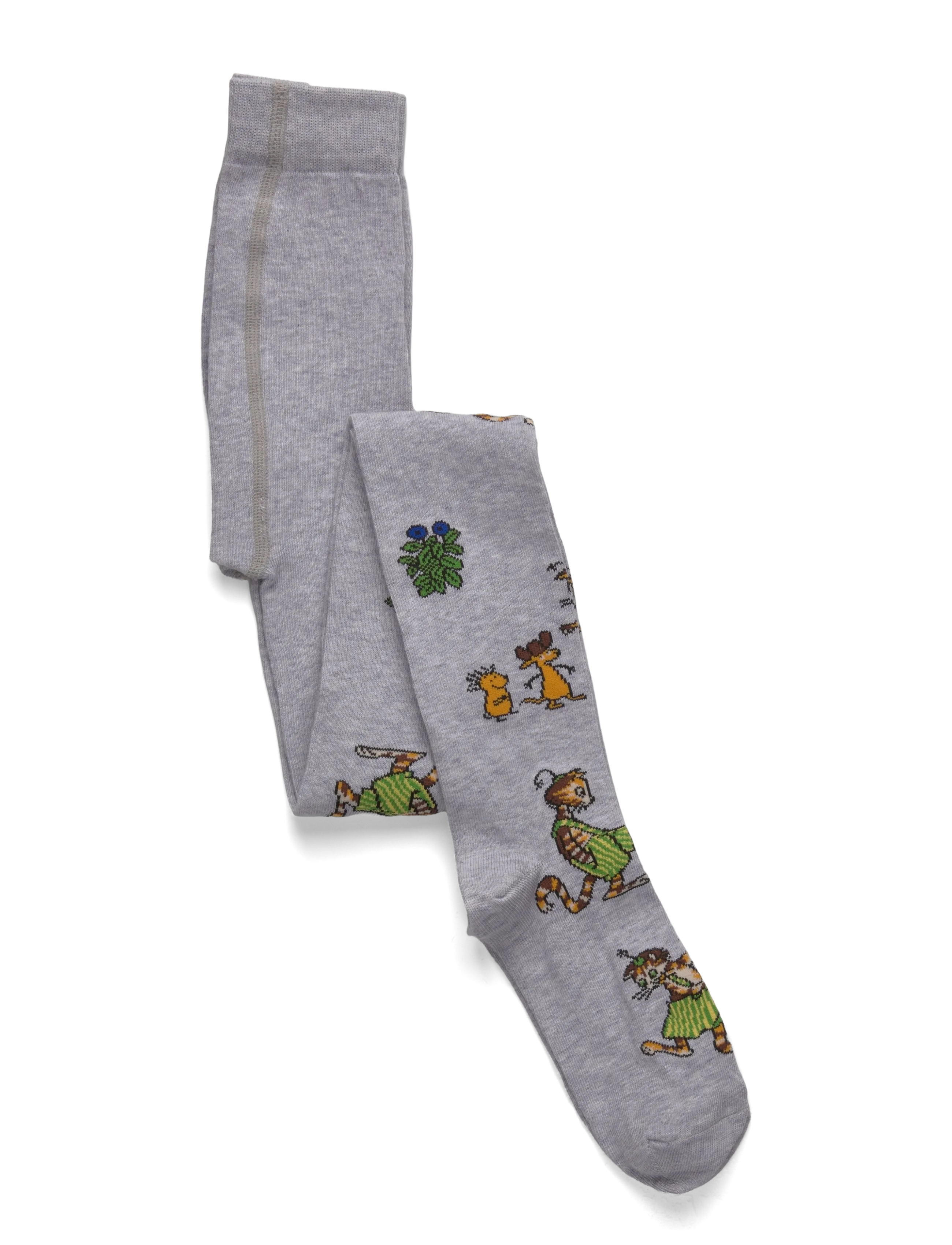 Geggamoja Pettson & Findus stockings Grey melange - Kläder - GREY / grey