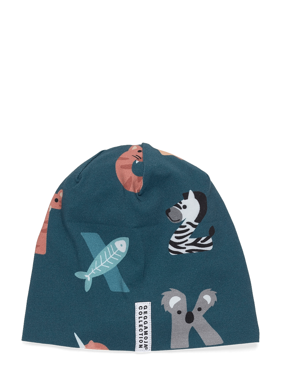 Geggamoja - Bamboo Beanie - kootud mütsid - animal letters - 0