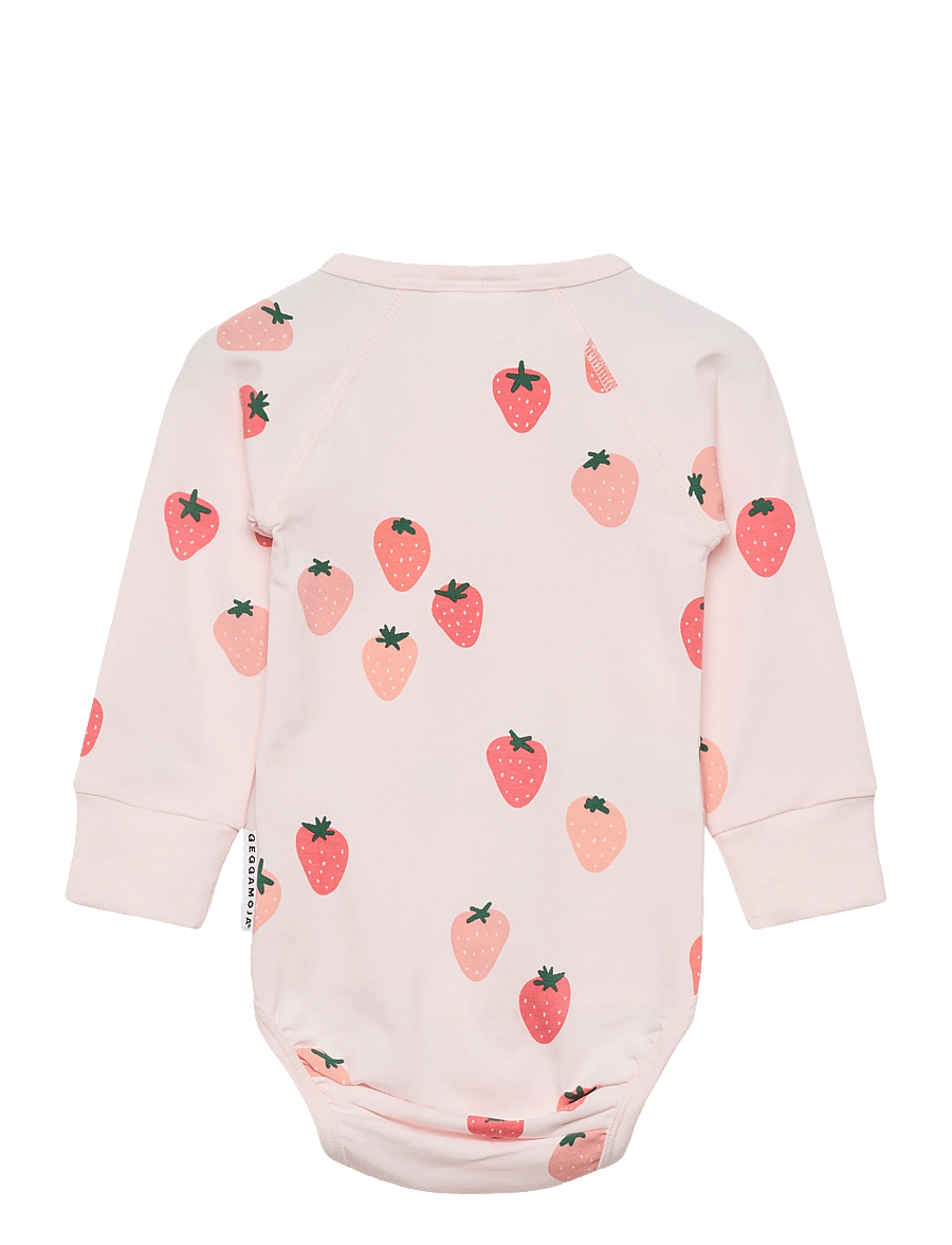 Geggamoja - Bamboo Body - langærmede bodyer - strawberry - 1