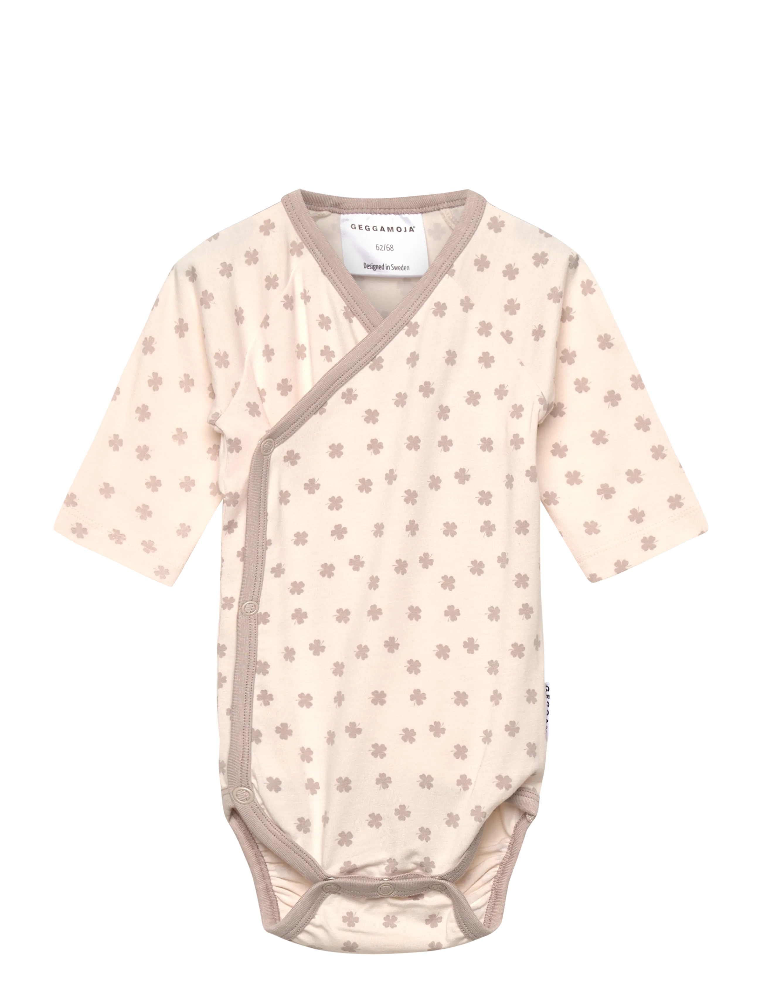 Geggamoja Bamboo Wrap Body, 62/68, Beige, Kroppe > Wrap-Kroppe, Børn