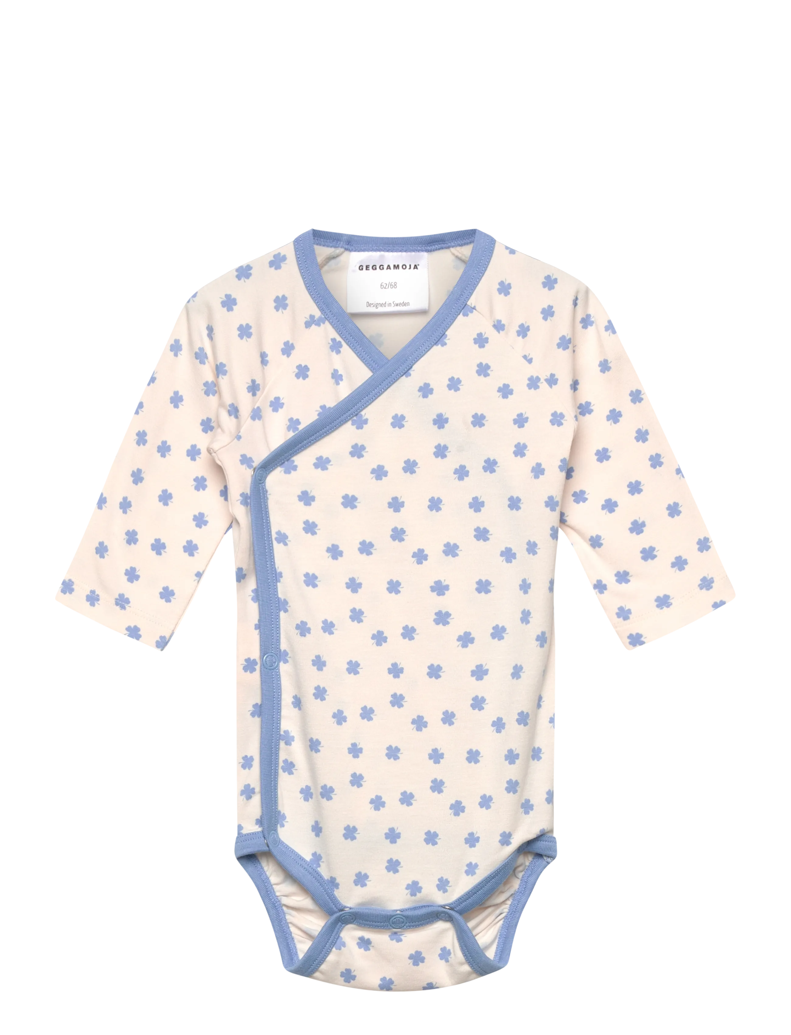 Geggamoja Bamboo Wrap Body, 62/68, Blue, Kroppe > Wrap-Kroppe, Børn